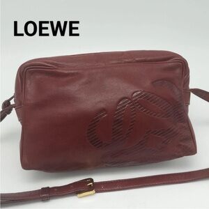 Loewe Burgundy Crossbody Bag